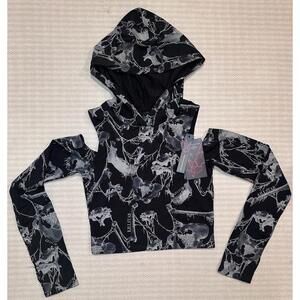 Killstar Black Pullover Hoodie “Catacombs Creatures”  Women’s Size S